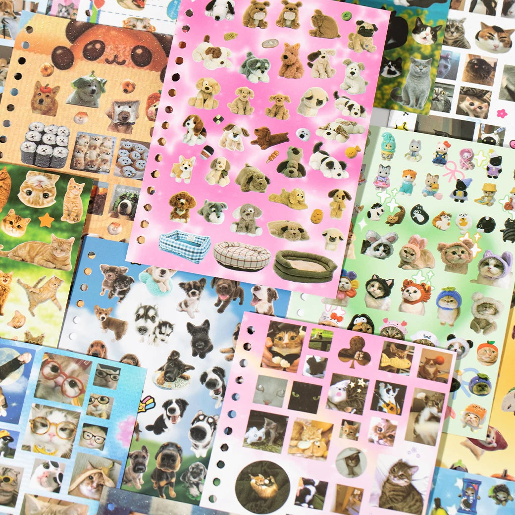 Tierkampf ausgeschnittene Sticker-Buch