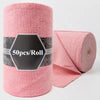 Roll of pink reusable microfiber tear-off towels for kitchen cleaning