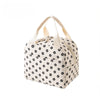 Isolier-Lunchtasche aus Cord mit Blumenmuster