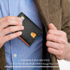 Slim Carbon Fiber Trifold Wallet with RFID Protection