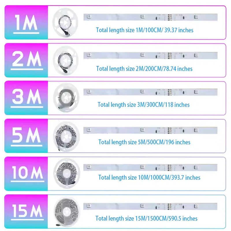 Bluetooth LED Strip Lights with Music Sync