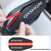 Carbon fiber rain eyebrow for a car rearview mirror, designed for the Qashqai.
