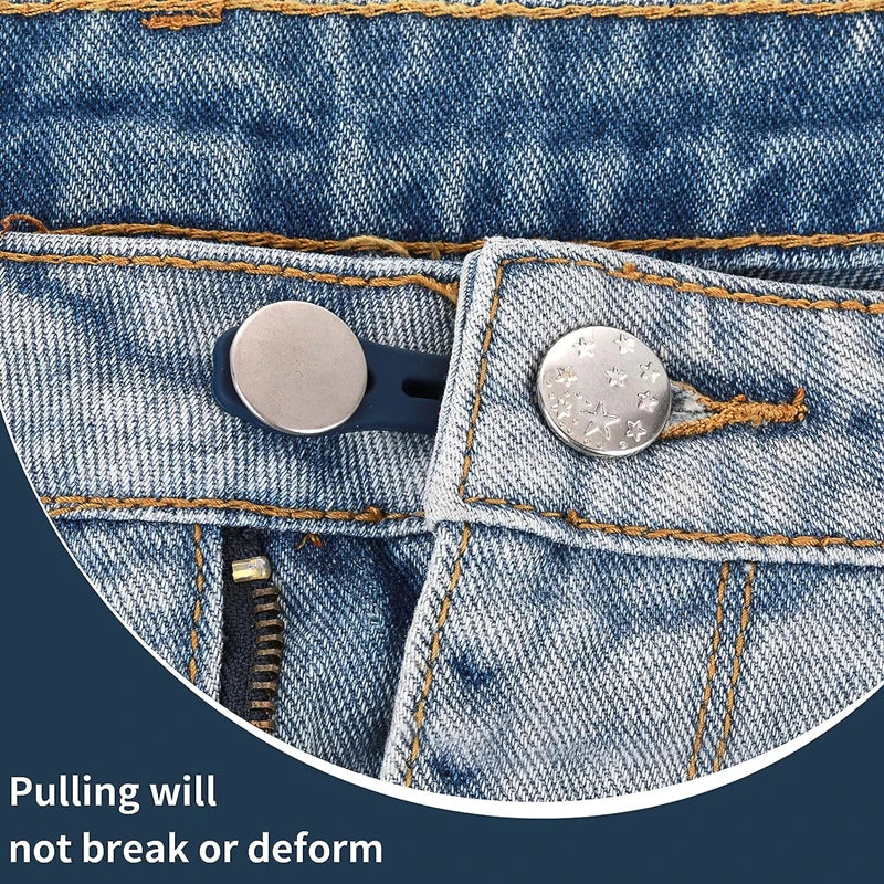 Metal Waistband Extender Buttons for Jeans and Pants
