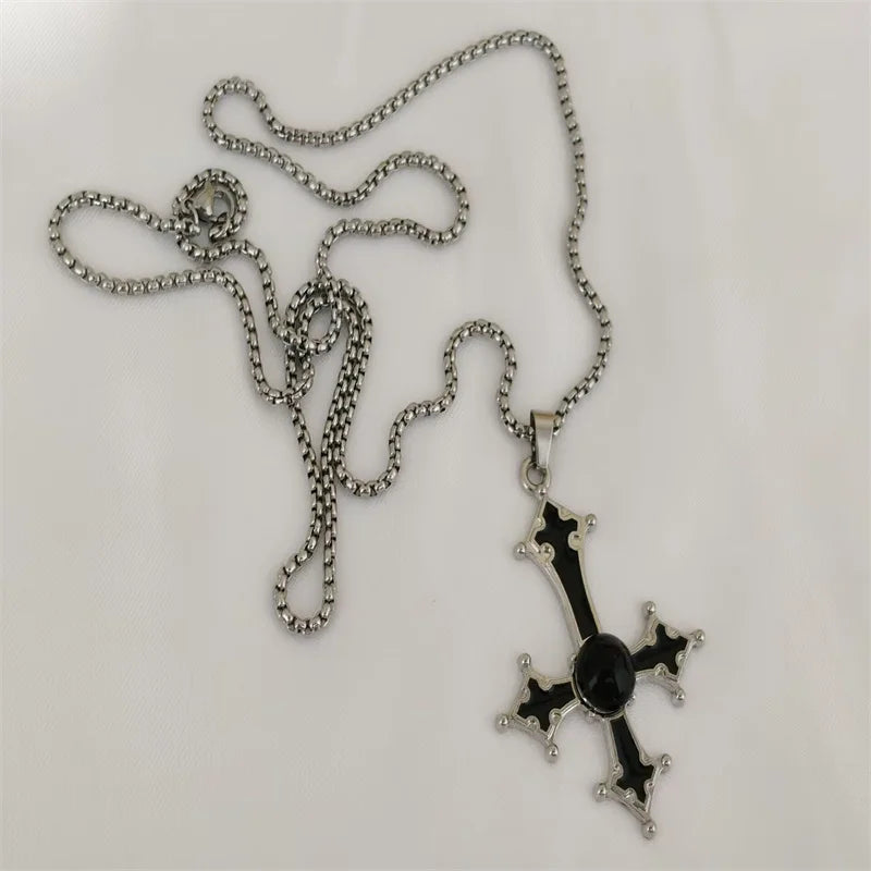 Vintage Cross Pendant Necklace
