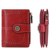 Vintage RFID-Blocking Tri-Fold Wallet with Ample Storage
