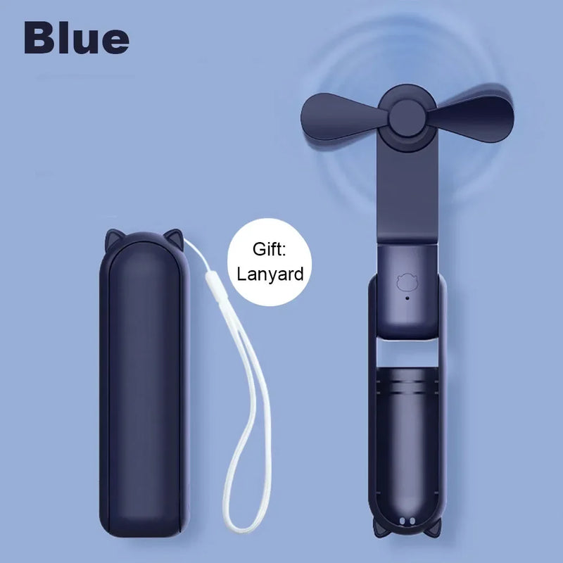 Pocket-Sized Rechargeable Handheld Fan