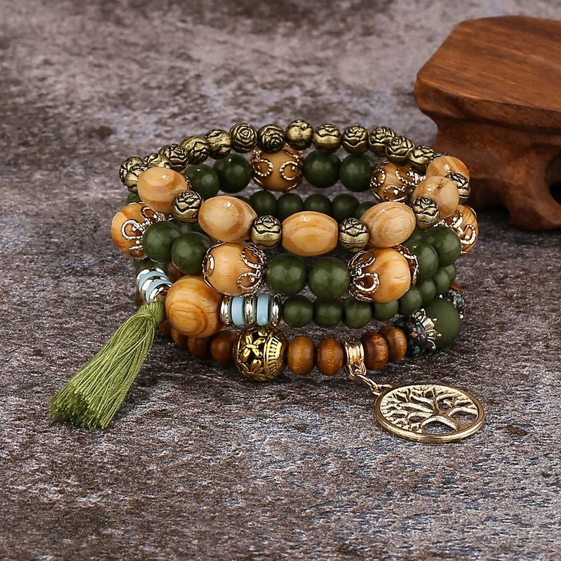 Pulsera Boho Árbol de la Vida - Set