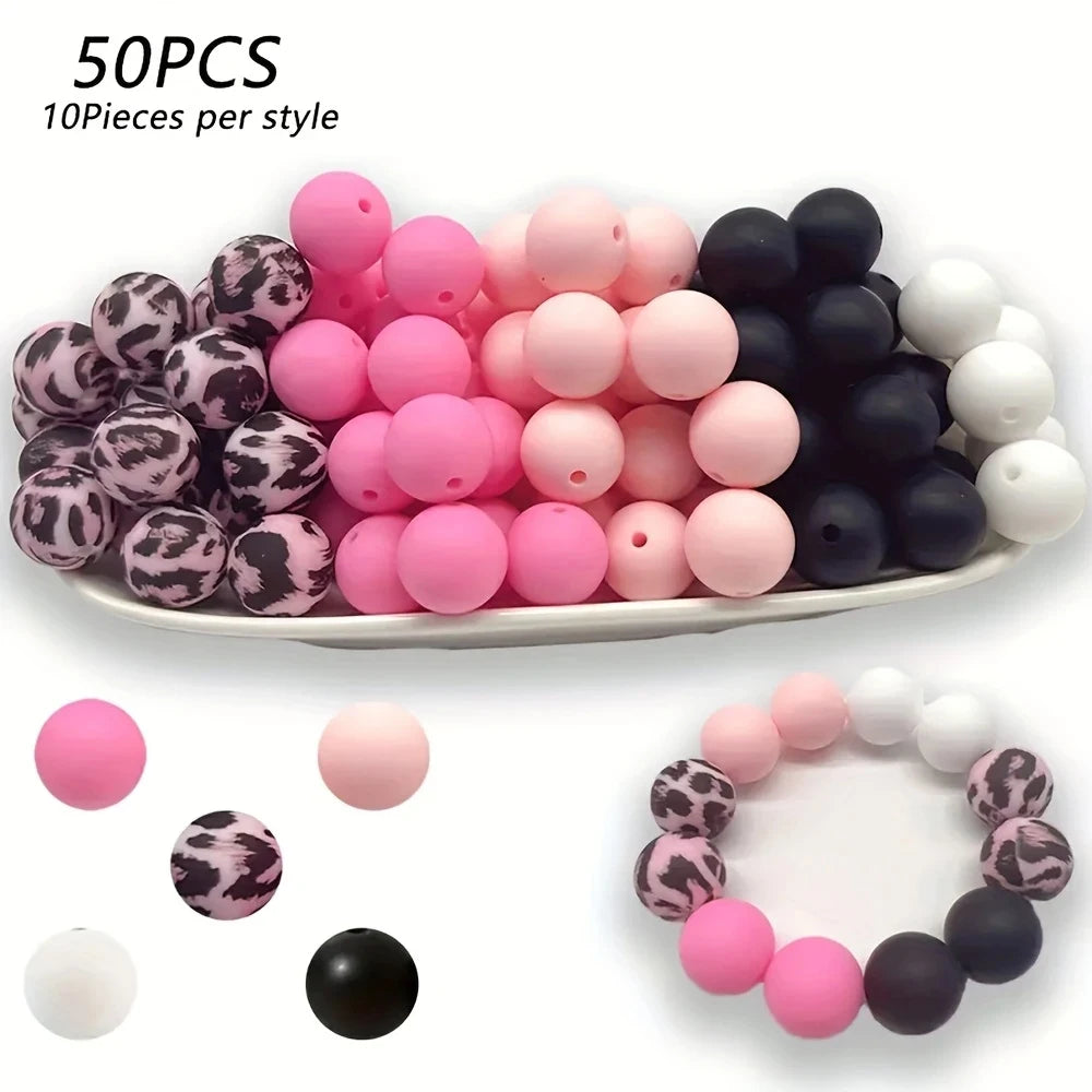 Soft Silicone Floral Beads for Jewelry Making