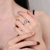 Triquetra Trinity Knot Ring with Cubic Zirconia