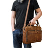 Vintage Genuine Leather Executive Laptop Briefcase