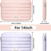 Soft Puffy Laptop Sleeve with Plush Padding