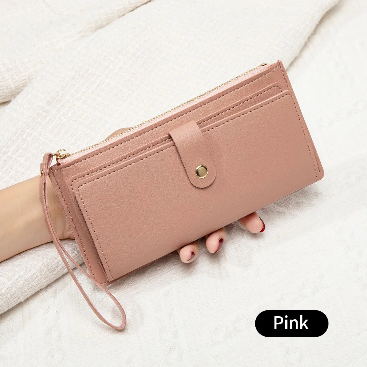 Slim PU Leather Card Holder Wallet