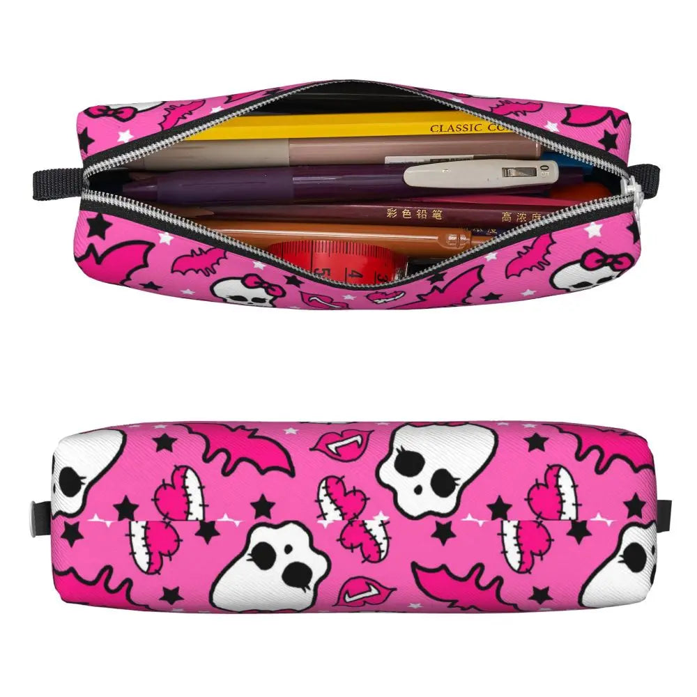 Monster High Pink Pattern Pencil Case