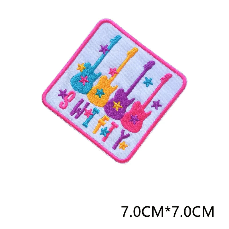 Embroidered Iron-On Patch with Cute Emblem Design