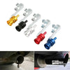Set of exhaust turbine whistles for cars and motorcycles showing various metal components