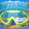 Panorama-Schwimmbrille für Kinder mit Ohrstöpseln