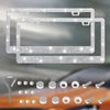Crystal Rhinestone License Plate Frame for Cars