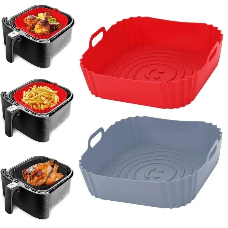 Reusable Square Silicone Air Fryer Liners