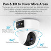 Dual-Lens 4K PTZ WiFi Security Camera with AI Human Detection