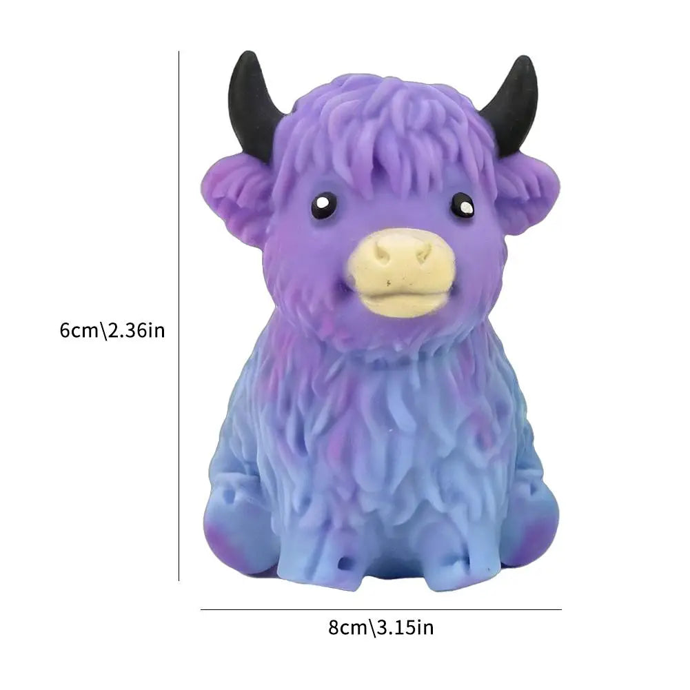 Highland Cow Squishy Stress Relief Fidget Toy