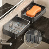 No-Drill Wall Mounted Soap Holder with Drainage