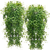 Artificial green hanging vine with lush faux greenery for indoor and outdoor decor