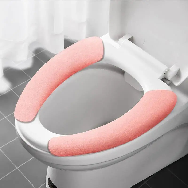 Plush Non-Slip Toilet Seat Cover Set – Washable & Eco-Friendly