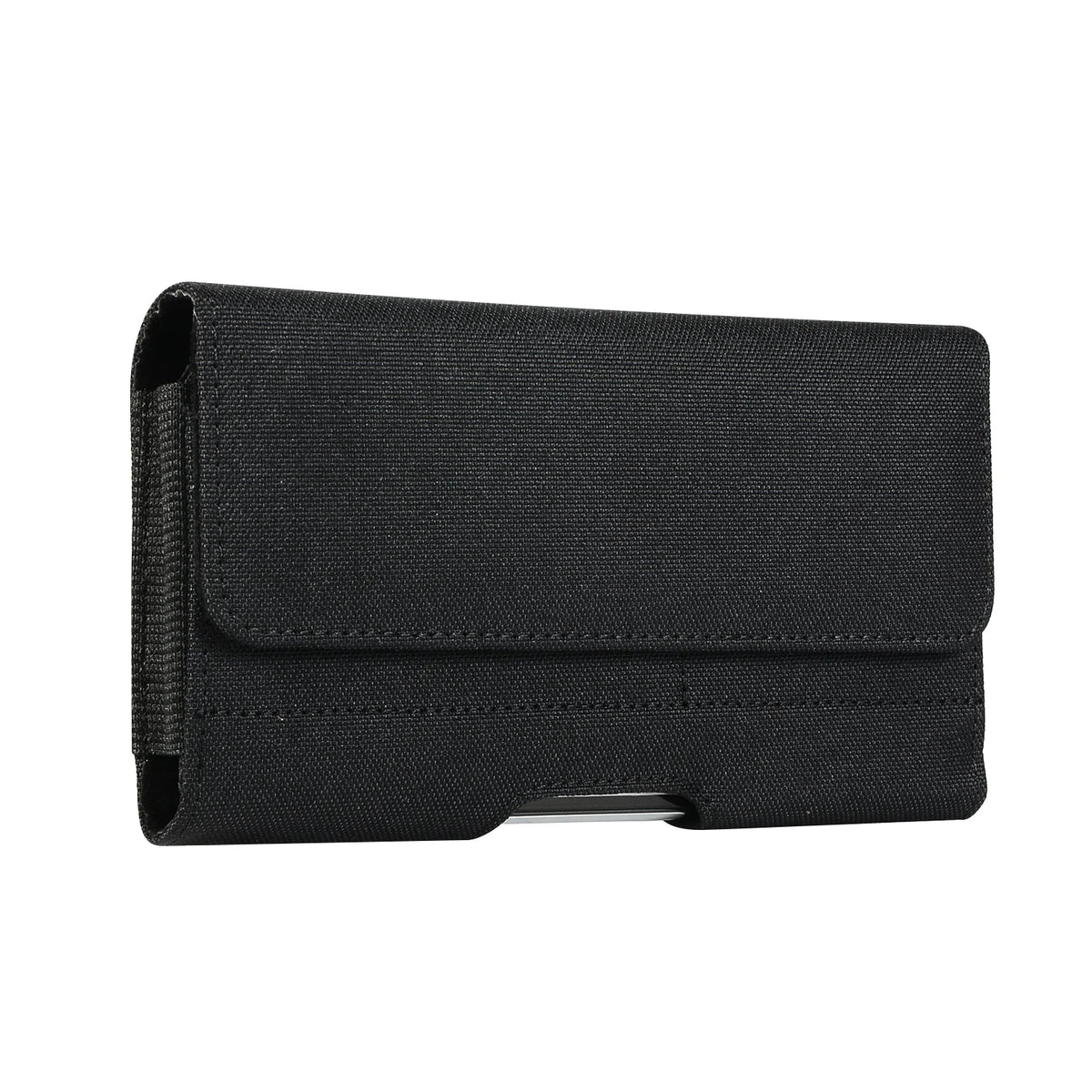 Universal Nylon Phone Pouch with Card Slots and Belt Clip