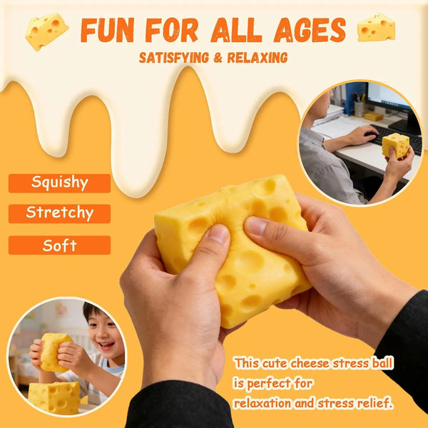 Slow-Rising Cheese Block Squishy Toy