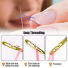 Easy-Threading Stainless Steel Sewing Needles Set (30-Pack)