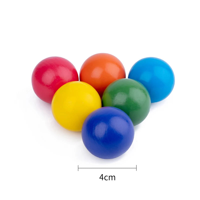 Wooden Rainbow Stacking Blocks – Montessori Creative Building Set