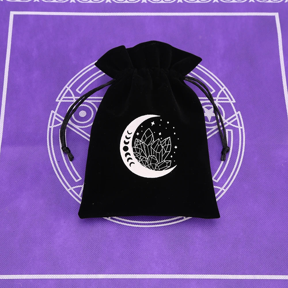 Black Velvet Tarot Card Storage Bag