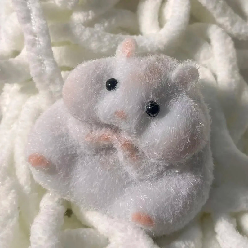 Juguete Squishy de Hámster de Silicona y Peluche