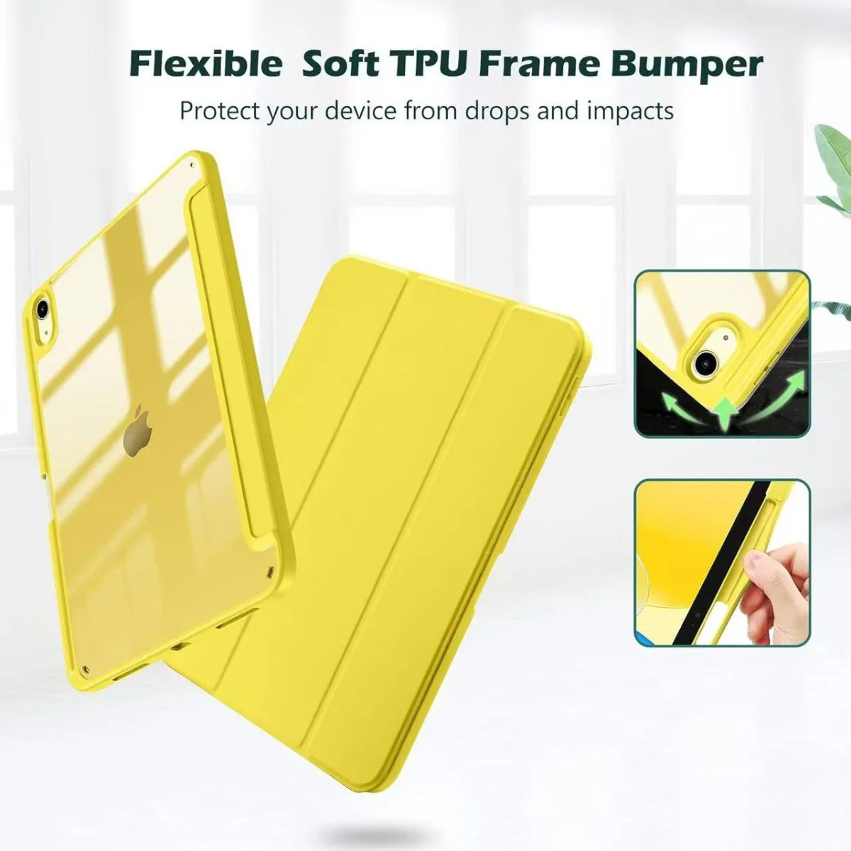 Clear Shockproof Case for iPad Air, Pro, and Mini Models