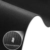 Close-up view of a black wood grain waterproof washer and dryer mat featuring a herringbone anti-slip process.