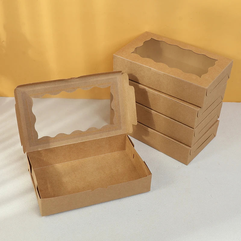 Kraft Paper Gift Boxes with Window