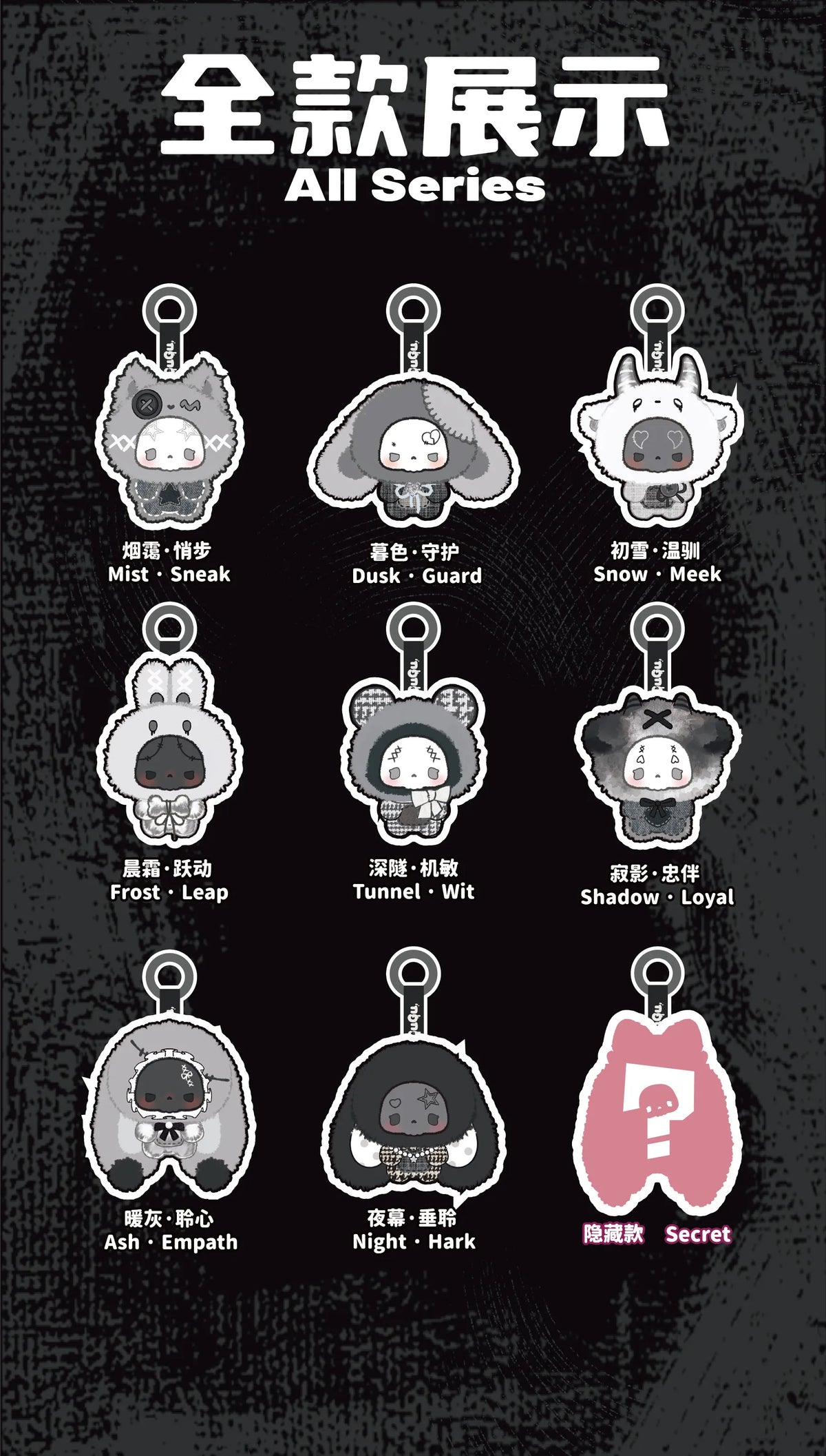 Gugu Concerto Series Blind Box Collectible Doll Pendant