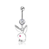 Gold Bunny Belly Button Piercing Ring