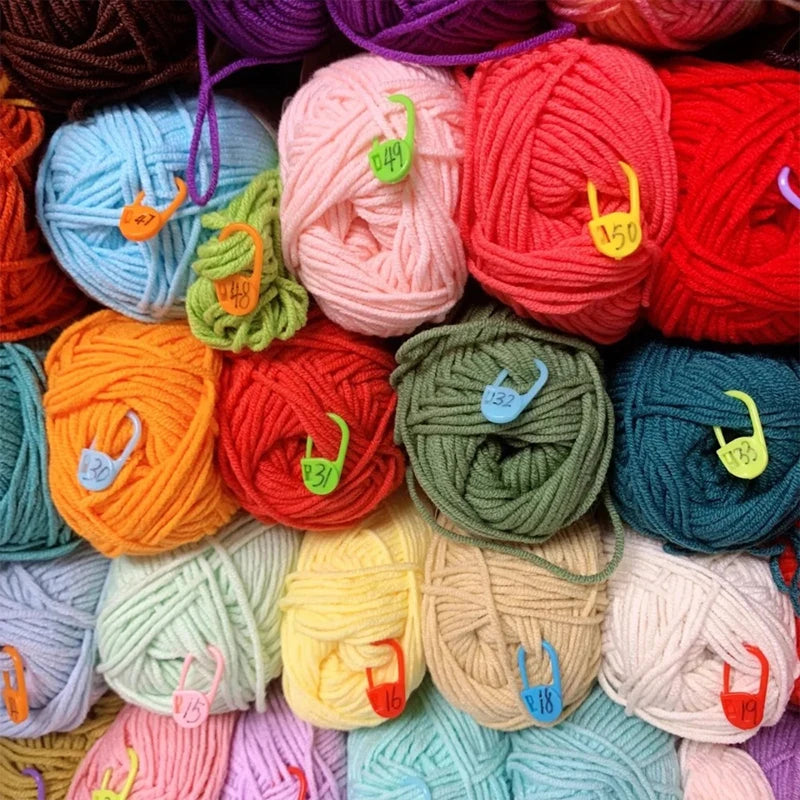 Colorful Locking Stitch Markers for Knitting & Crochet
