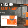 An orange integrated base plate for a 4x6 in/101 x 153 mm base plate, supporting up to 9700 lbs.