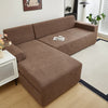 Jacquard Leaf Pattern Stretch Sofa Cover with Non-Slip Backing
