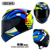 A set of black and yellow motorcycle helmets, including a full face helmet and a half helmet, for riding protection.