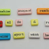 Assorted Inspirational Word Beads for Jewelry Making