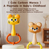 Cute Animal Baby Rattle with Soothing Sounds – Montessori Teether Toy for Newborns