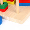 Montessori Wooden Shape Sorting Stacking Toy for Toddlers