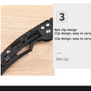 Compact Stainless Steel Folding Knife for Outdoor Adventures