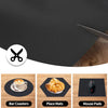 A set of black EVA waterproof non-slip drawer and shelf liner mats, place mats, and mouse pads.