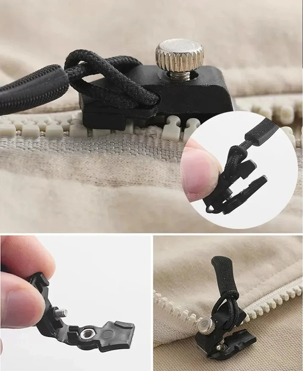 Universal Zipper Repair Kit with Detachable Sliders