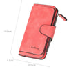 Classic Long PU Leather Wallet with Multiple Pockets