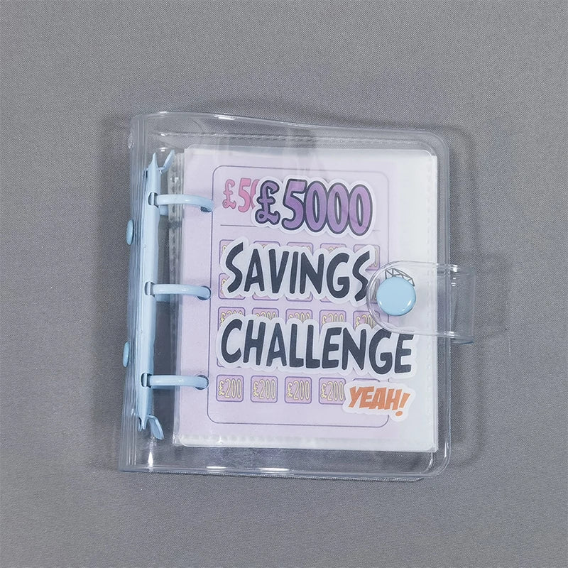 Compact Savings Challenge Binder with Envelopes